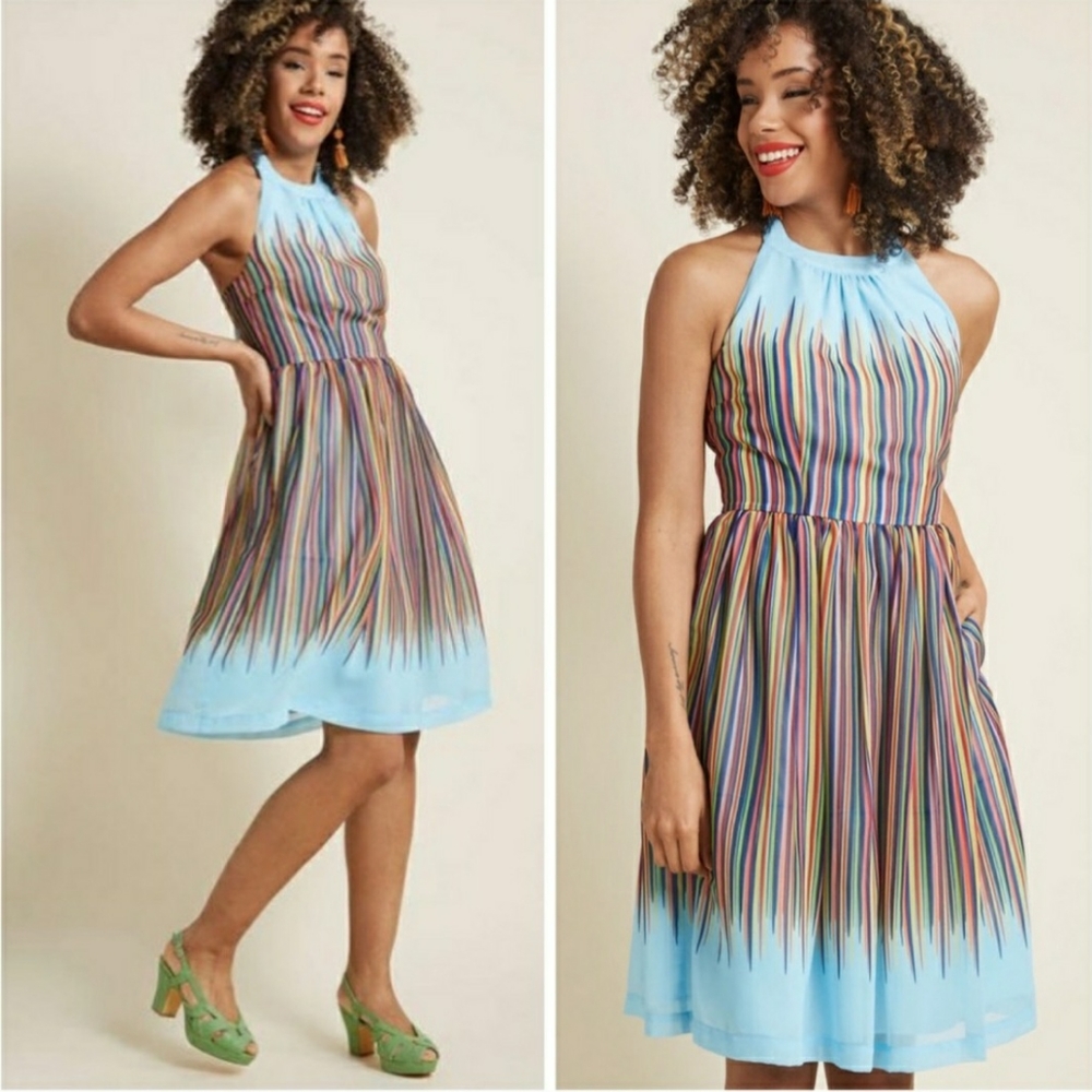 Modcloth | What’s The Zeal Dress | Rainbow